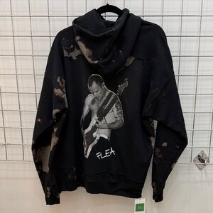 Custom upcycled graphic hoodie